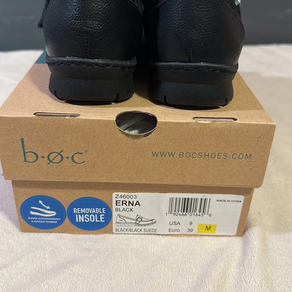 BOC Erna Black slip on shoes/loafers